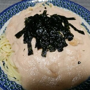 豆乳でヘルシー♪明太子パスタ